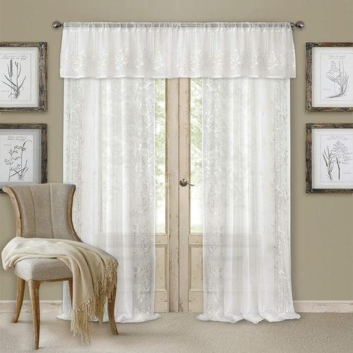 elrene home fashions 026865577952 杆套单片窗帘 白色 52" x 84" 26